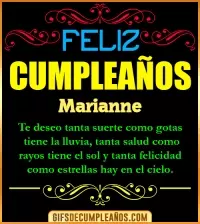 GIF Frases de Cumpleaños Marianne